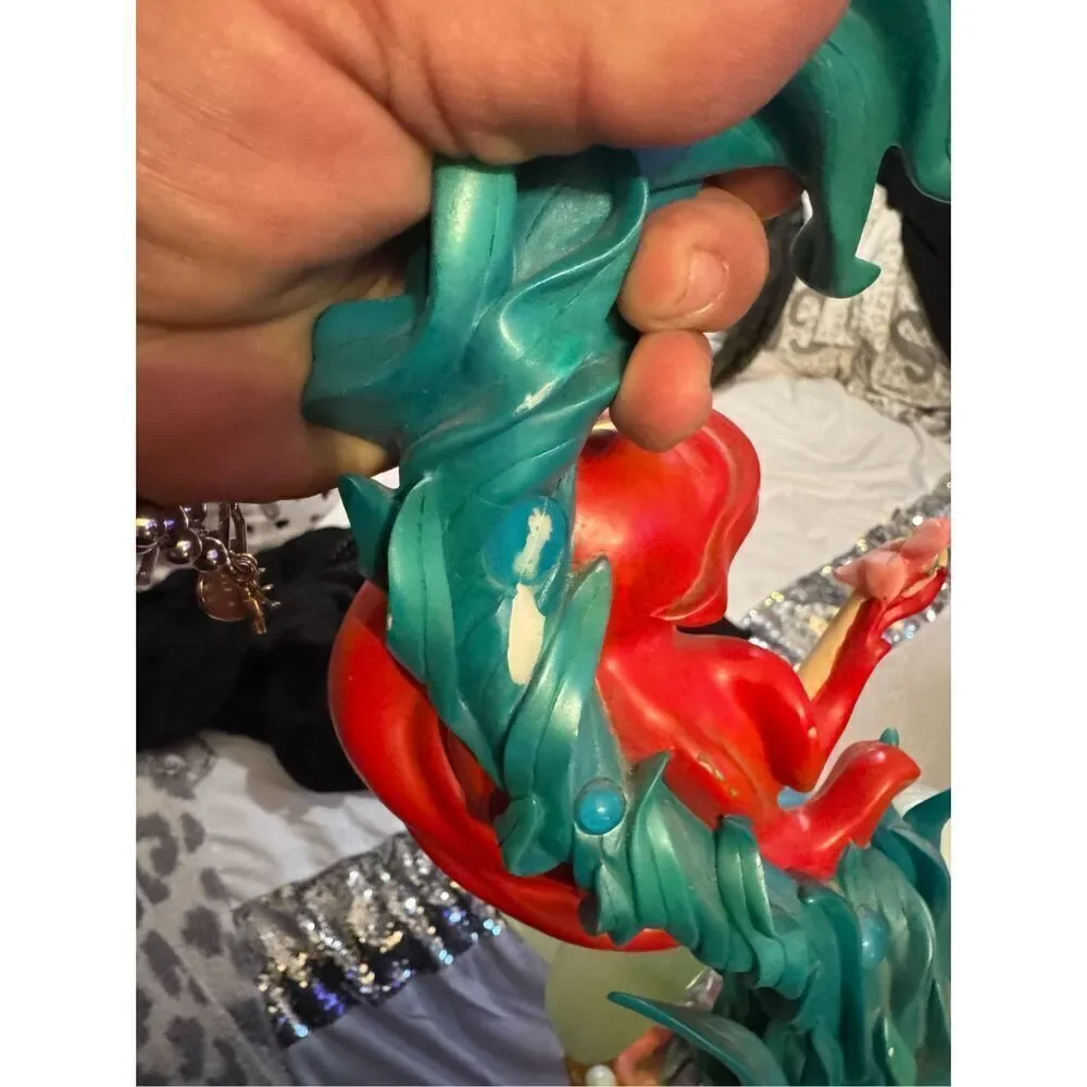 Vintage 2004 Disney Little Mermaid Ariel Seaflower Serenade Lamp W/ Night-light